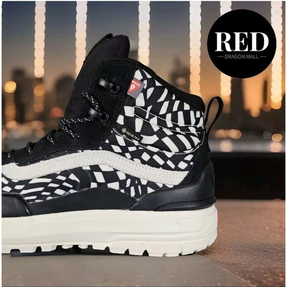 Vans UltraRange EXO Hi GORE-TEX® MTE-2 Black Warped Check Sneakers - Men’s 9.5 main image 10
